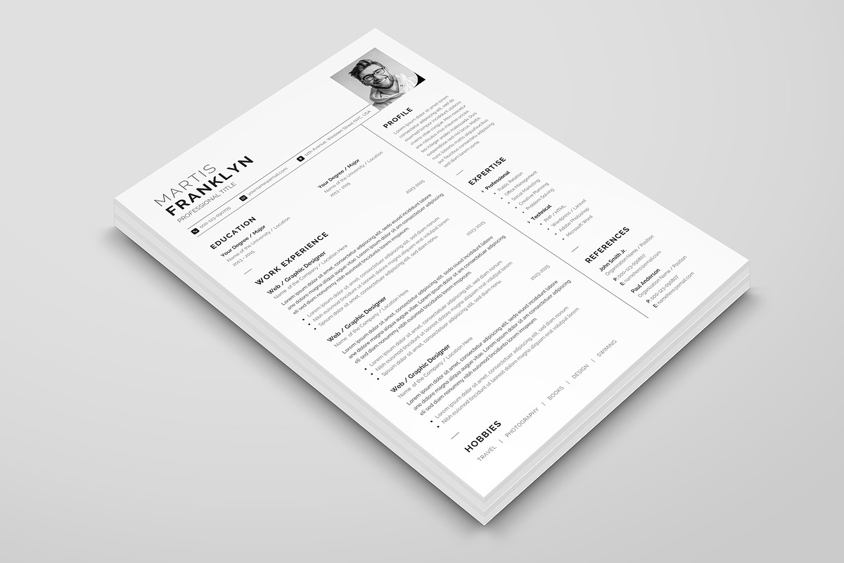 Resume/CV, a Resume Template by OrcShape (Photo 3 of 6)
