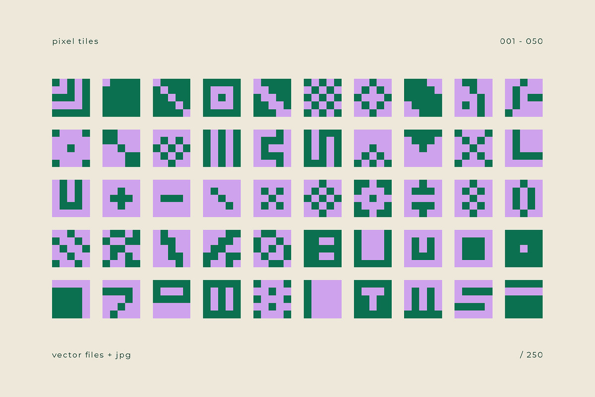 Pixel Tiles & Posters, an Object Graphic by Léo Alexandre (Photo 3 of 19)