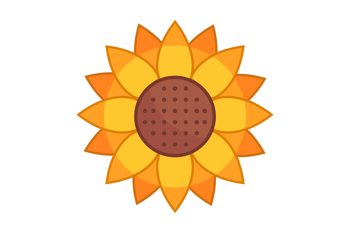 Sunflower Illustration Icon, an Icon by Pexelpy (Photo 1 of 2)