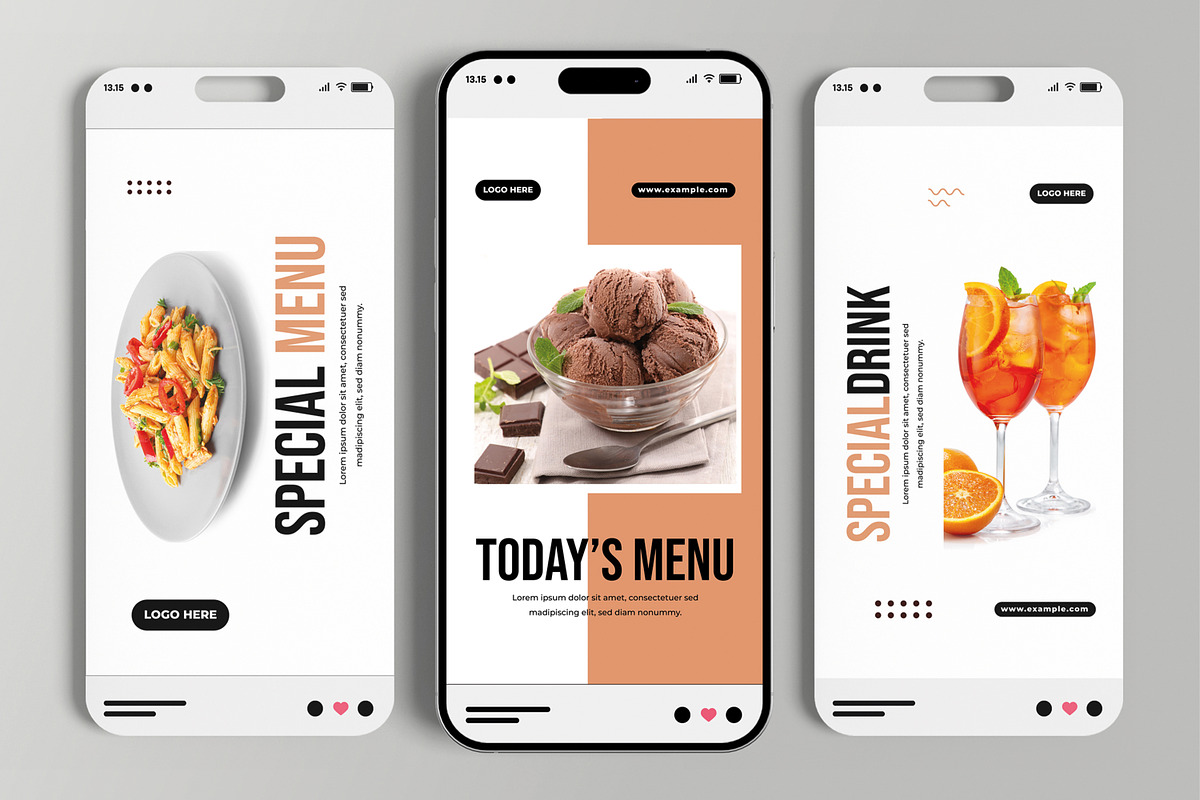 Modern Food Menu Social Media Story, a Social Media Template by MightyDesign (Photo 3 of 6)