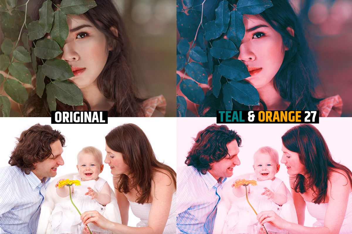 Orange & Teal 30 Cinematic FILM LUTS, a Plug-in Add-On by WeLovePresets (Photo 29 of 61)