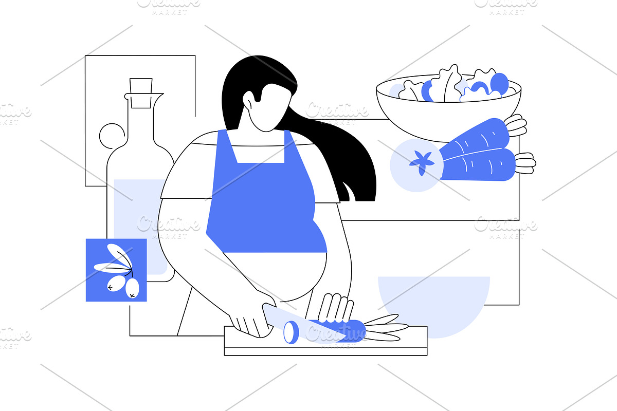 Special diet isolated cartoon vector, a Person Illustration by Visual Generation