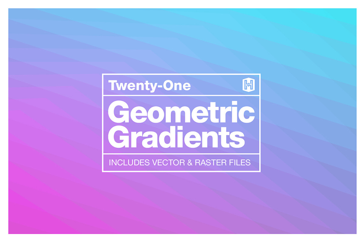 Geometric Gradient Backgrounds, a Pattern Graphic by Haynie Design Co. (Photo 1 of 4)