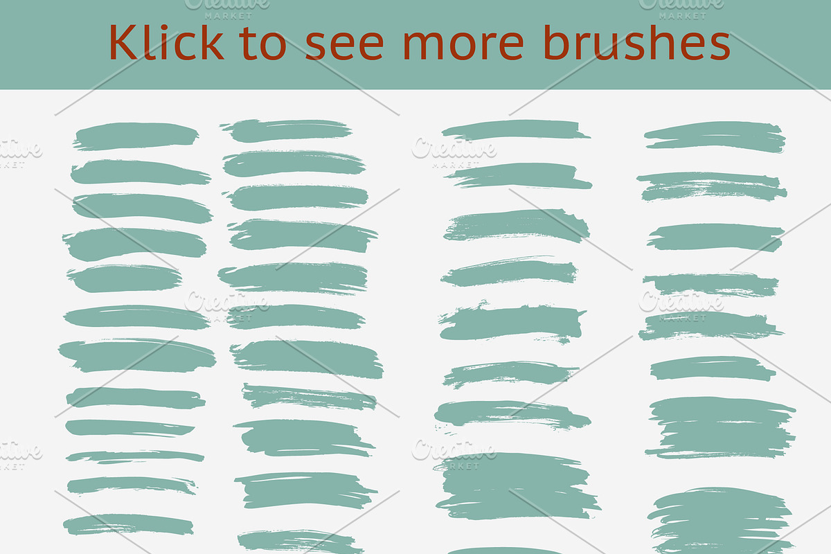 137 HandDrawn Vector Brushes, a Brush Add-On by bum katrin (Photo 2 of 3)