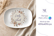 Deco Plate Oval Platter Mockup, a Merchandise Mockup by Mie Mockup Studio (Thumbnail 4 of 8)
