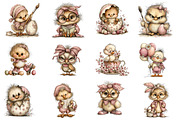 Quirky Easter Chicken Clipart, an Illustration by Dream Creation (Thumbnail 3 of 4)