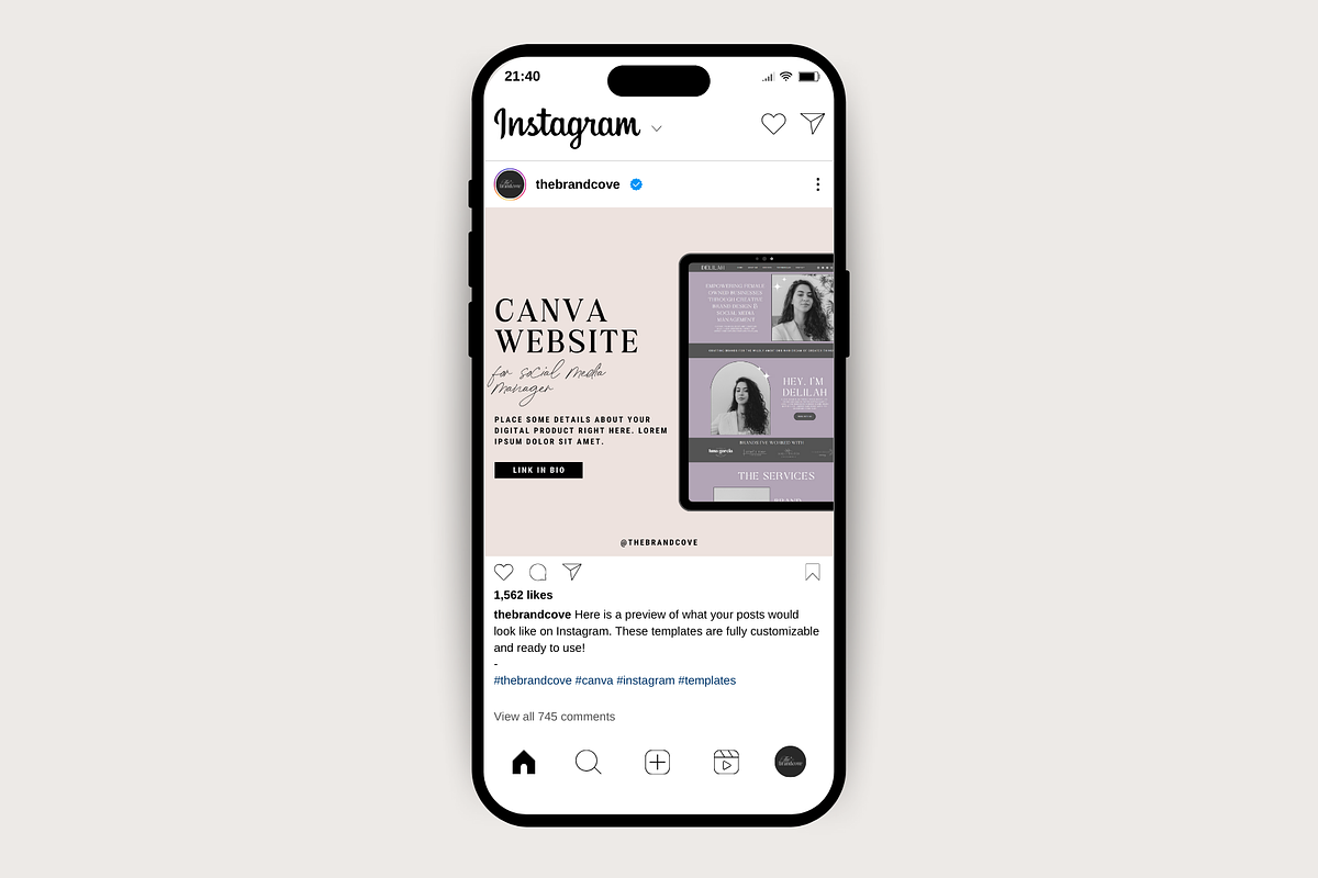 Digital Product Tech Mockups, a Social Media Template by thebrandcove (Photo 4 of 6)