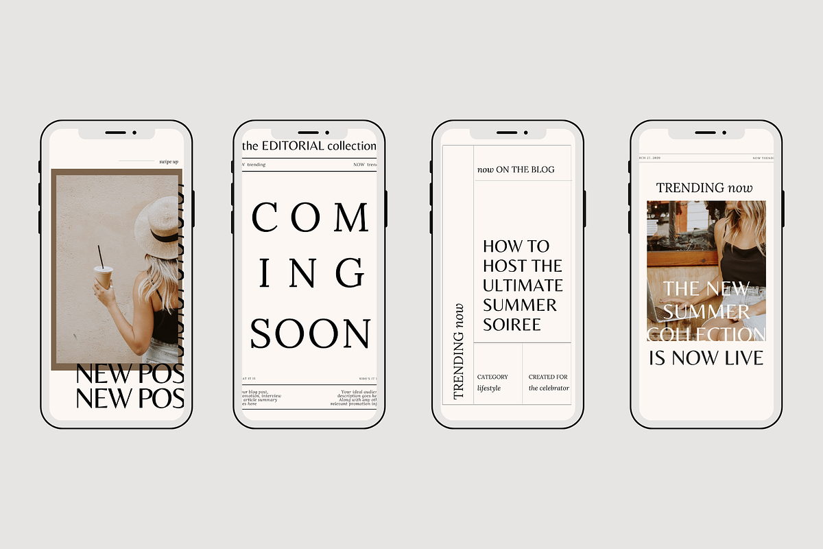 Editorial Instagram Template, a Device Mockup by Le Maison Bohem (Photo 1 of 11)