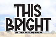 This Bright | Script Font, a Script Font by Scratchones (Thumbnail 1 of 8)