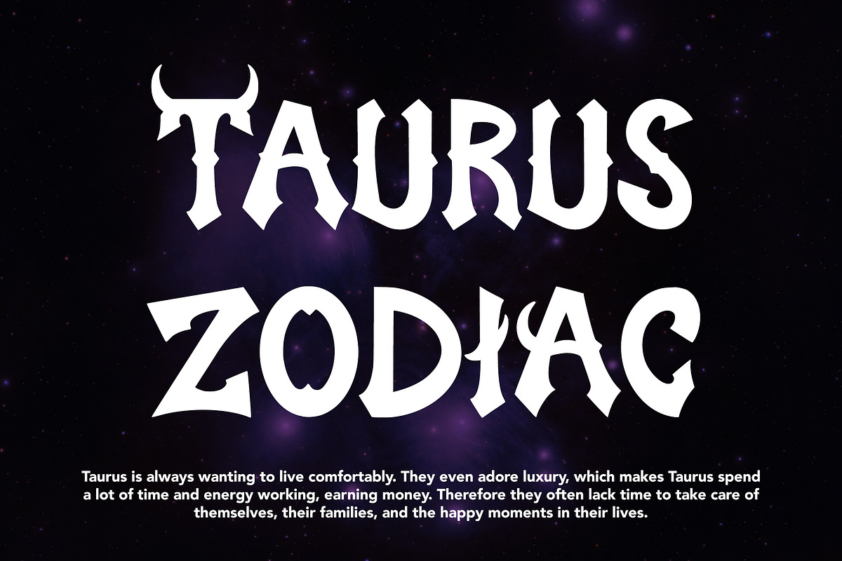 Taurus Sense, a Blackletter Font by HATFSTUDIO (Photo 2 of 8)