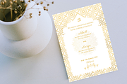 Gold Indian Wedding Invitation Card, a Print Template by TheSimplySereneShop (Thumbnail 2 of 8)