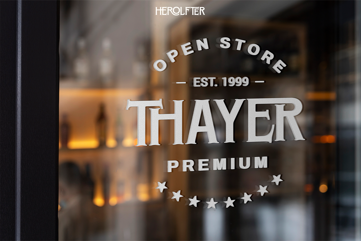 Herolfter - Modern Bold Display Font, a Serif Font by Pixesia Studio (Photo 4 of 10)