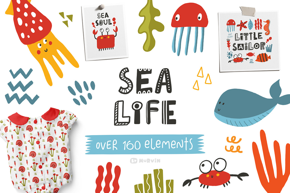 Sea life collection, a Graphic by Murvin (Photo 1 of 12)