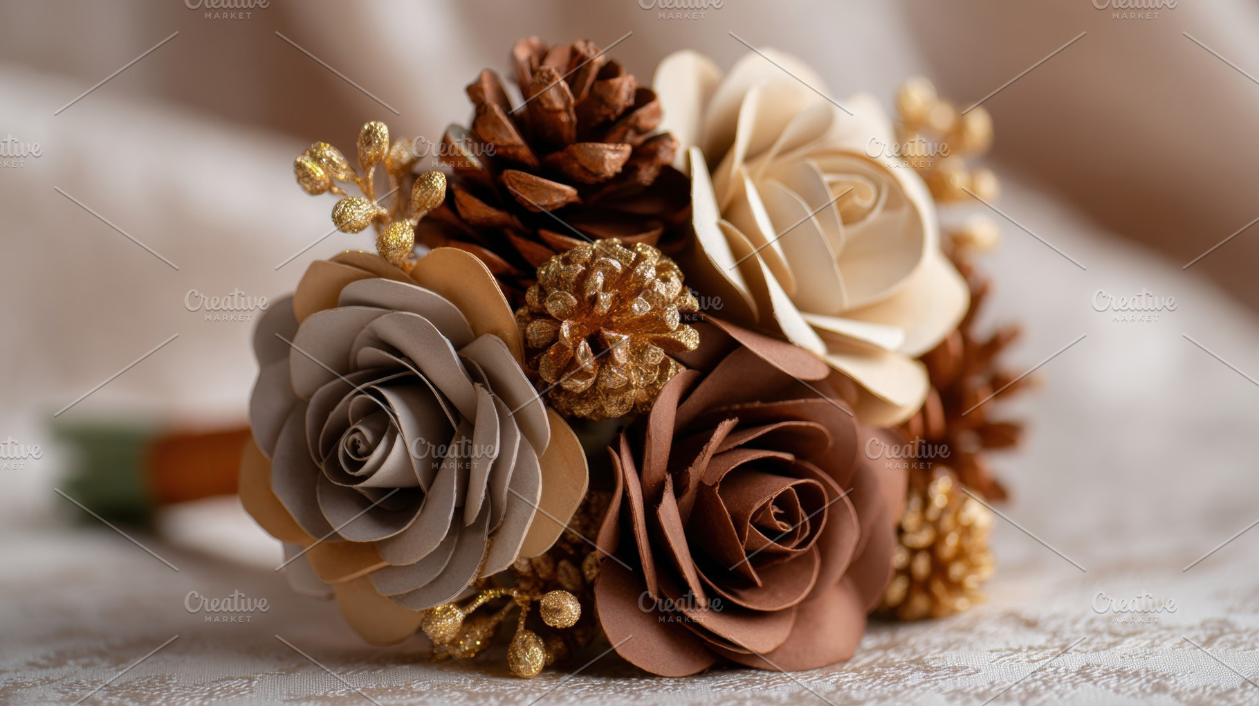 Rustic handmade floral display, a Photo by Beautiful things