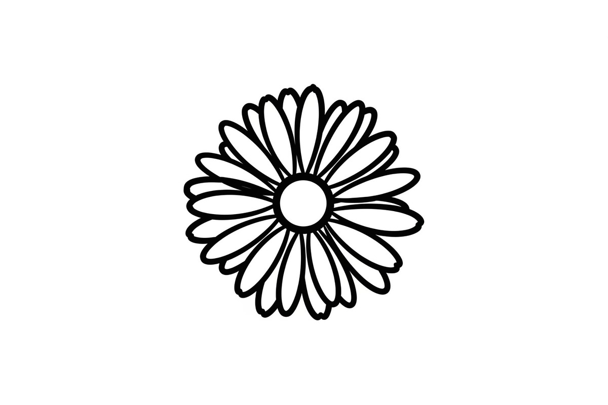 Daisy Flower Line Art Vector Bundle0, an Illustration by jahid234 (Photo 24 of 51)