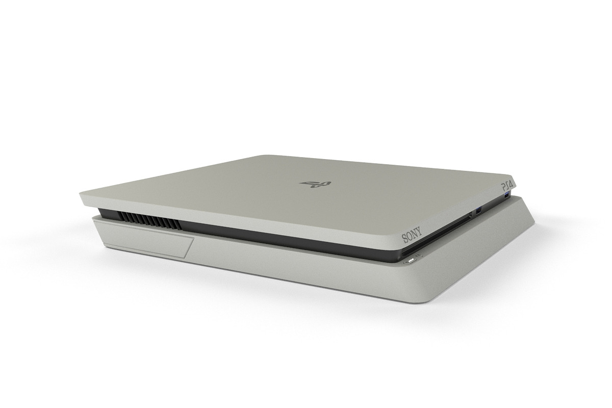 Sony PlayStation Slim (White), an Object 3D Model by Tedi Permana (Photo 2 of 6)
