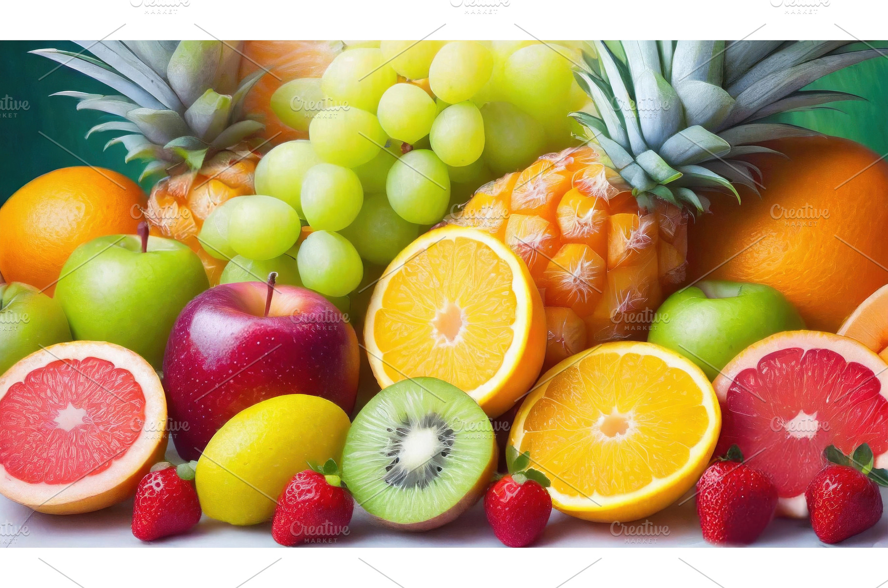 Colorful tropical fruits including, a Food & Drink Photo by Igor Tichonow