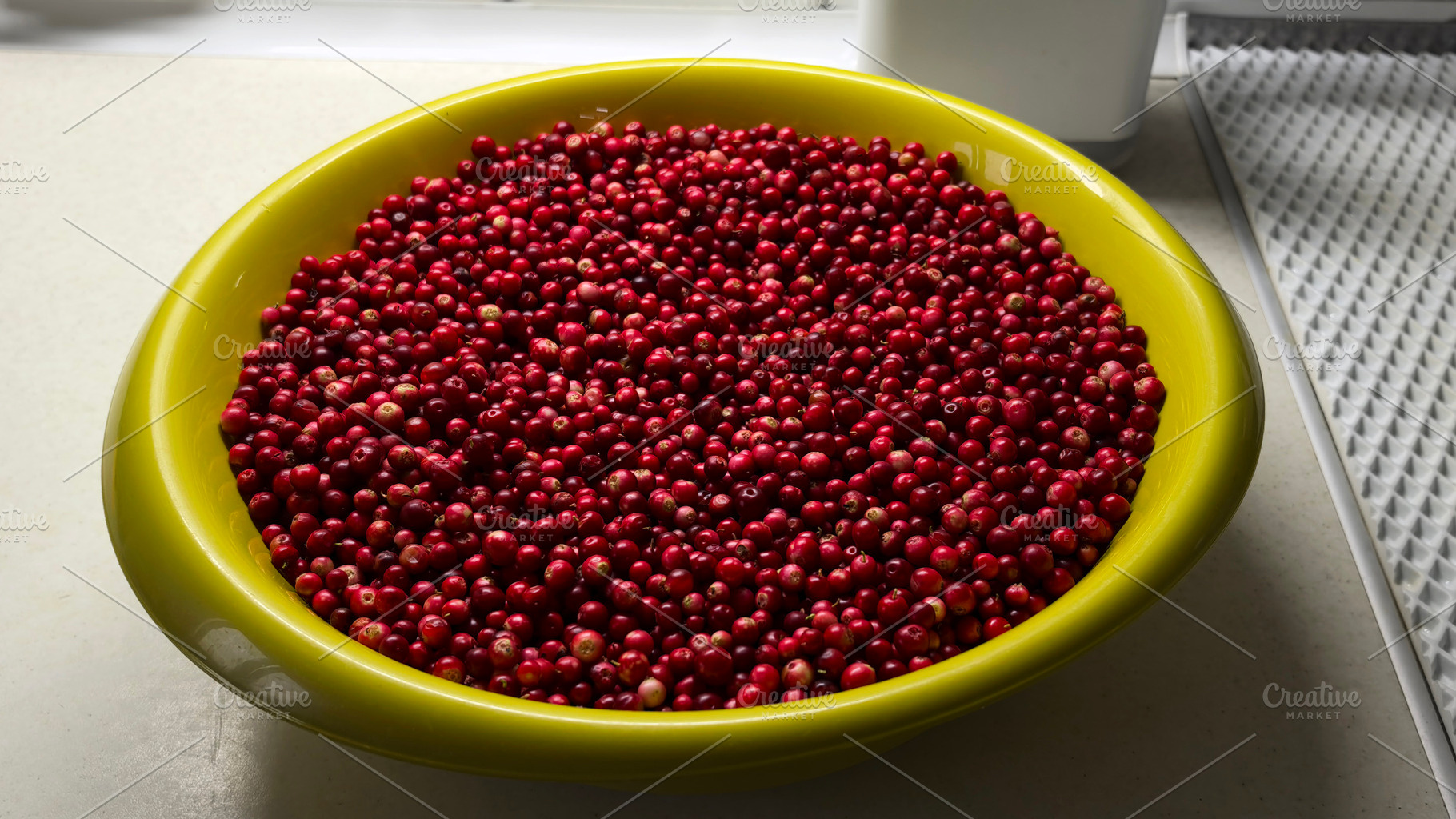 Cranberries on a plate, a Food & Drink Photo by Nastya_Velko