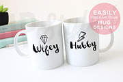 F193 Two Mugs Styled Mock Up, a Cups & Container Mockup by UpStyled (Thumbnail 3 of 3)