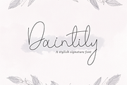 Daintily, a Script Font by Larin Type Co. (Thumbnail 1 of 10)
