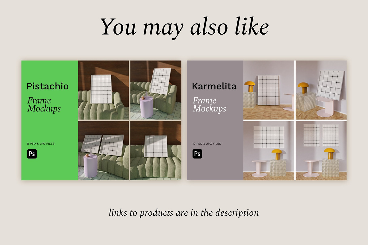 SOFT WALLY Frame Mockup Bundle, a Product Mockup by Bonumo (Photo 21 of 21)
