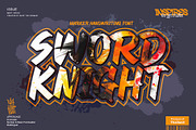 Sword Knight, a Handwritten Font by BBtypeStudios (Thumbnail 1 of 8)