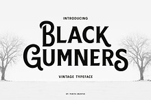 Black Gumners Vintage Typeface