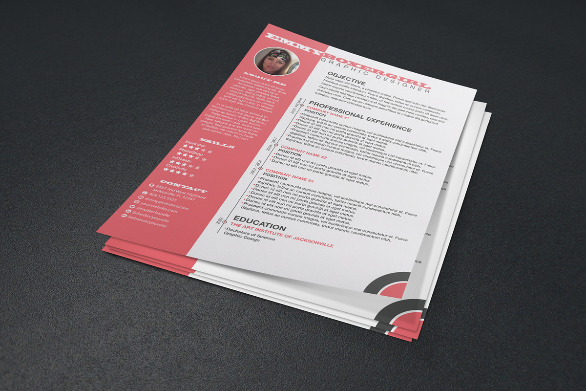 Resume & Cover Letter Template, a Resume Template by Domenic (Photo 1 of 3)