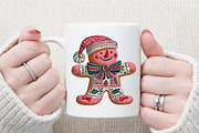 Christmas Gingerbread Man Patchwork, an Illustration by Sublimation Artist (Thumbnail 4 of 9)