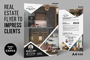 Real Estate Introduction Flyer Canva, a Flyer Template by CreativeVinesStore (Thumbnail 1 of 6)