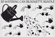 Watering Can Silhouette Bundle, an Illustration by Gaye Art (Thumbnail 1 of 31)