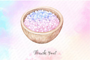 Spa Watercolor Clipart, an Illustration by Watercolor design (Thumbnail 9 of 12)