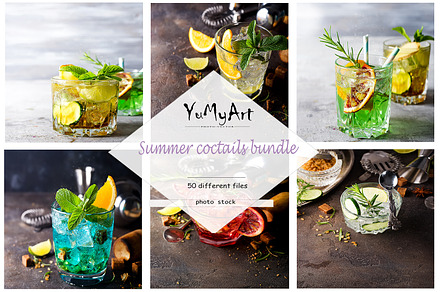 Summer cocktails bundle, a Food & Drink Photo by YuMyart