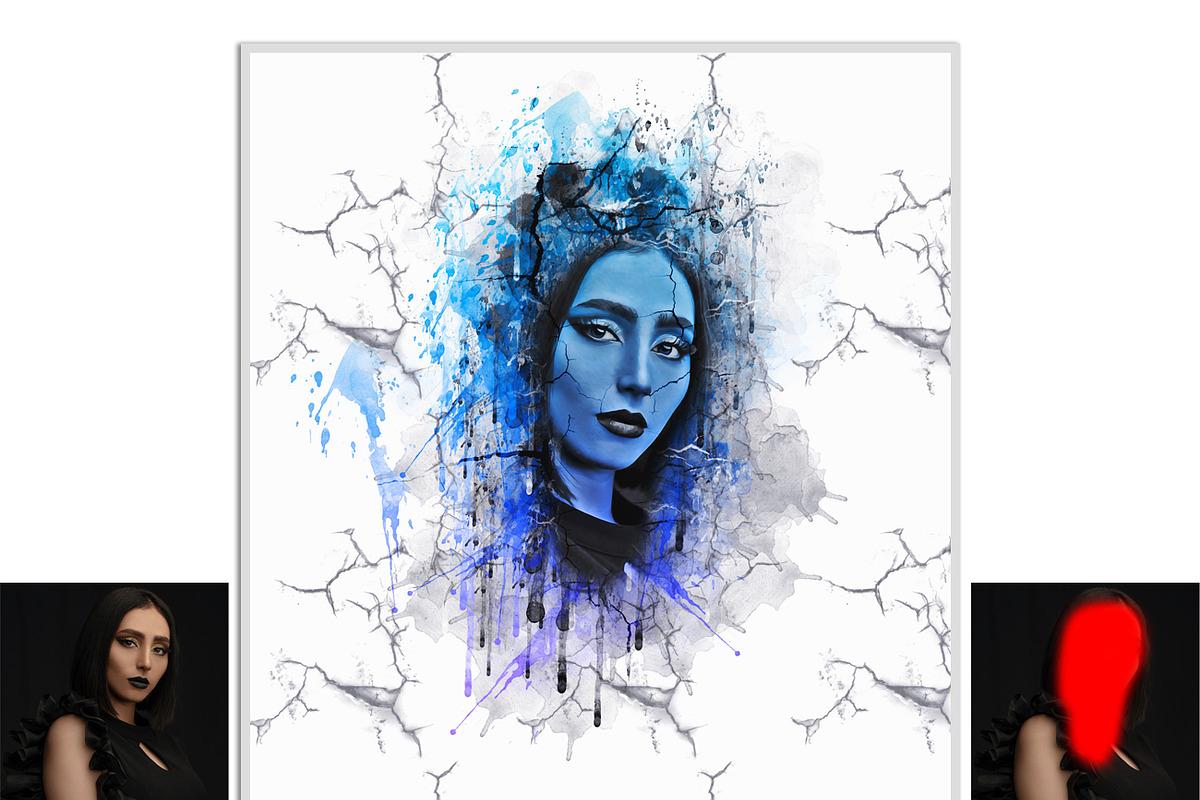Crake Watercolor Photoshop Action, an Action Add-On by Studio Retouch (Photo 3 of 14)