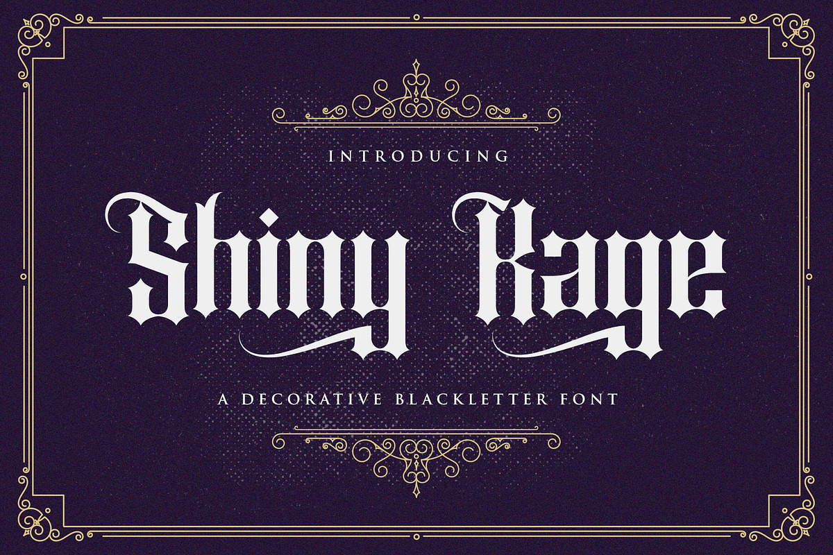 Shiny Kage - Blackletter Font, a Blackletter Font by StringLabs (Photo 1 of 13)