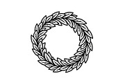 Leaf Laurel Wreath Frame Bundle, an Illustration by Gaye Art (Thumbnail 2 of 51)