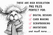 Whimsical Grumpy Christmas Clipart, an Illustration by Libby Wishes (Thumbnail 5 of 7)