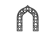 Islamic Arch Window Vector Bundle, an Illustration by yasushie (Thumbnail 29 of 51)