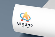 AROUND Circular Orbit A Letter Logo, a Branding & Logo Template by Design_Planet (Thumbnail 2 of 2)