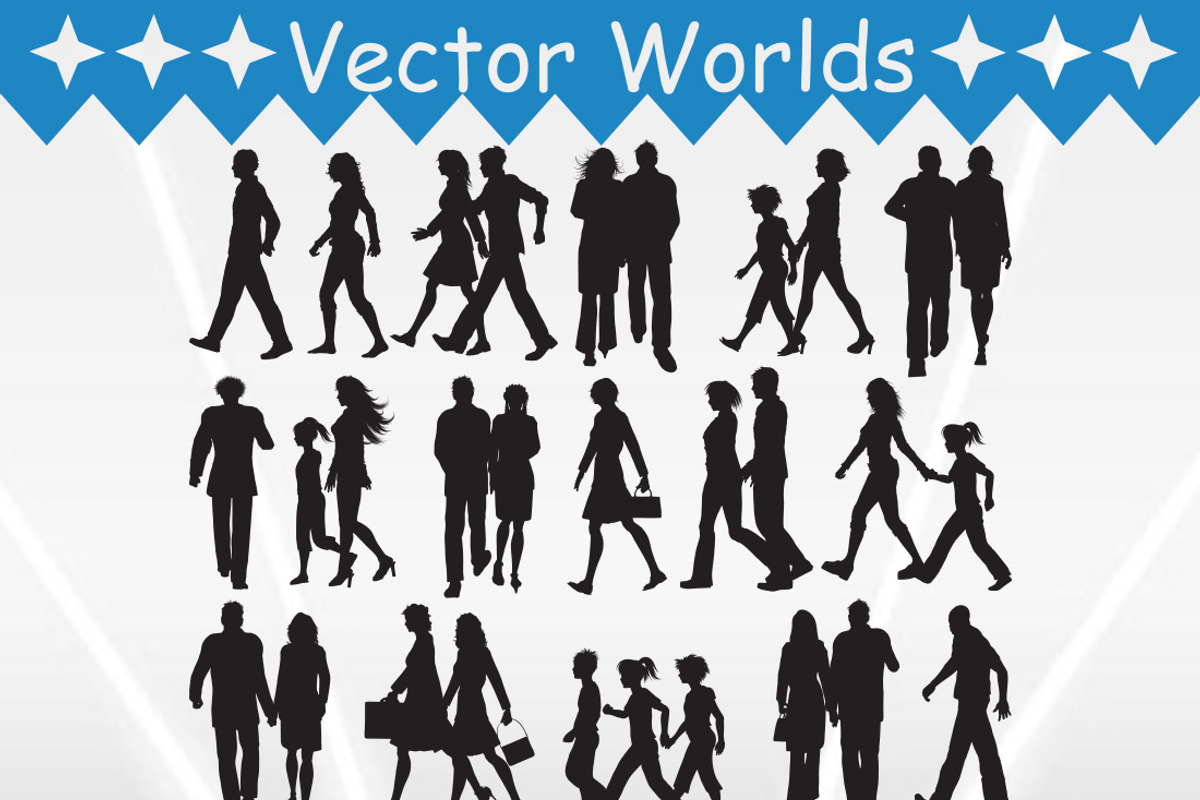 People Walking Svg, Walkings Svg, an Object Graphic by VectorWorlds (Photo 3 of 3)