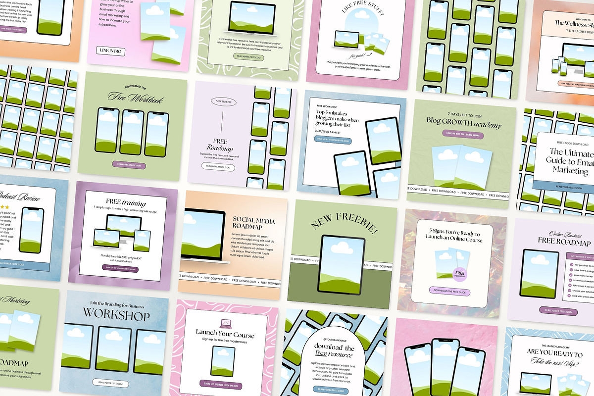 Canva Digital Product Templates, a Social Media Template by Fallon Gerst (Photo 2 of 15)