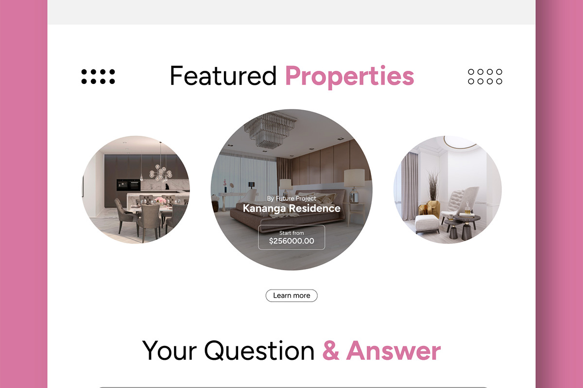 Real Estate Landing Page Layout, an UI Kit Template by CreativeShaper (Photo 4 of 5)