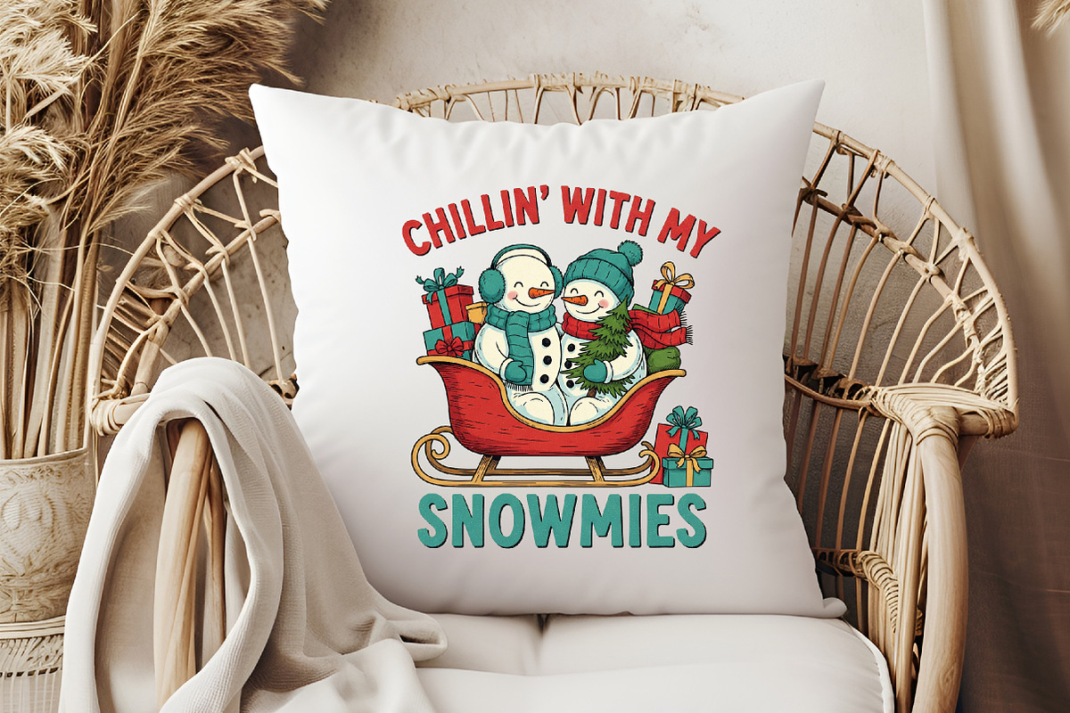 Vintage Christmas PNG, Snowman, a Graphic by Libby Wishes (Photo 6 of 6)
