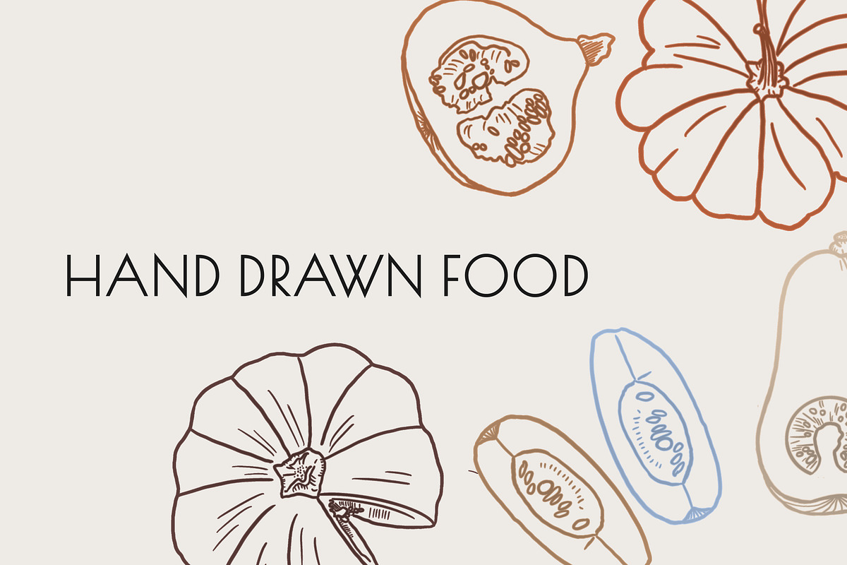 Minimal Hand-drawn Food Illustration, a Food Illustration by Cosmic_Latte_studio (Photo 4 of 8)