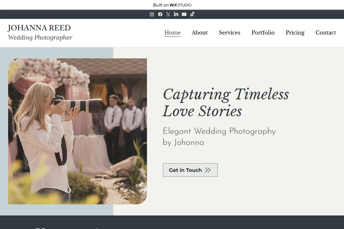 Wedding Photographer - Wix Studio, a Wix Template by Kitteeh (Photo 4 of 8)
