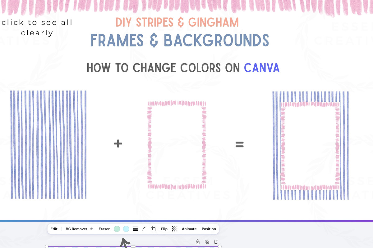 ULTIMATE Stripes & Wavy Frame Bundle, a Background Graphic by Essem Creatives (Photo 7 of 9)