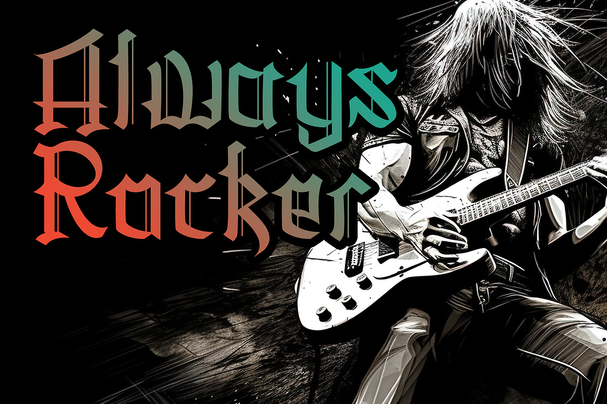 Oldstone Lines, a Blackletter Font by Letterafa Studio (Photo 2 of 8)