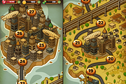 Steampunk Industrial Level Map, an Illustration by wowu (Thumbnail 2 of 3)