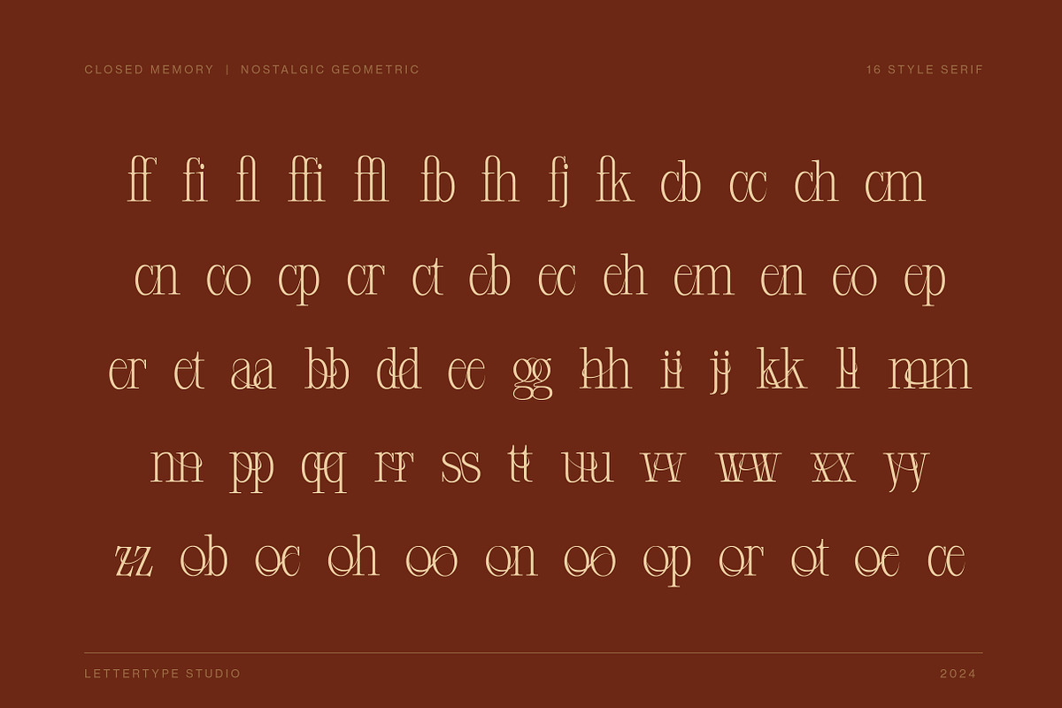 Closed Memory Nostalgic Editorial, a Serif Font by Lettertype Studio (Photo 8 of 16)
