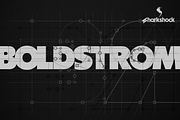 Boldstrom, a Sans Serif Font by Sharkshock (Thumbnail 1 of 4)